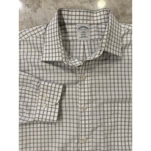 Brooks Brothers 1818 Mens Shirt 17 4/5 Regent Black Check